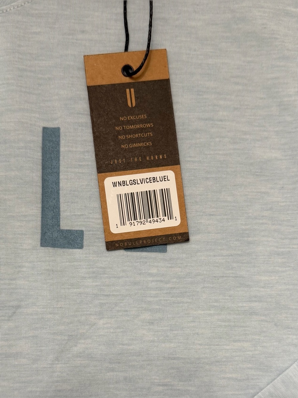 NWT NOBULL Women's Long Sleeve Tee Large Ice Blue Large - Picture 5 of 6